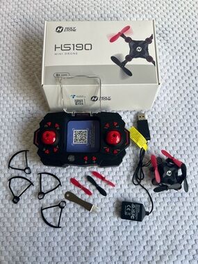 Holy Stone Mini Drone with Controller - Black Body & Red Propellers